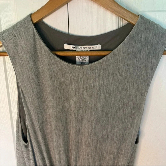 Diane von Furstenberg Alastrina Draped Knot Front Jersey Silk Dress Size 8 - Picture 4 of 14